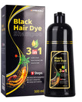Original Men and Women 3-1 Hair Dye Shampoo Black Ginger Coconut