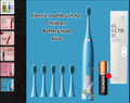 Electric Toothbrush Battery Type Cartoon Smart Children Toothbrush for 3-15 years Old Waterproof